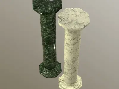 Marble Column 3D model