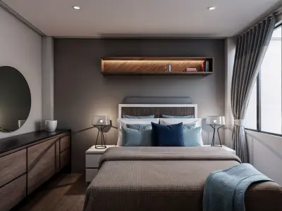 MODELADO DE VIVIENDA UNIFAMILIAR DE DOS NIVELES  3D model