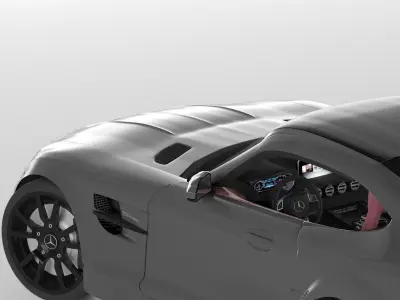 Mercedes-Benz AMG GTR 3d Car Model 3D model