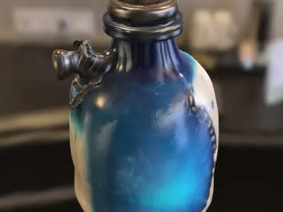  Flesh Potion Bottle 3D model