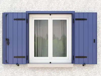 Exterior Aluminium Shutter 3D model V2 3D model