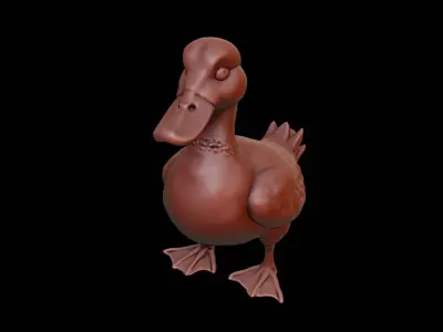 Duck Animal Sculpture 3D print model purchase