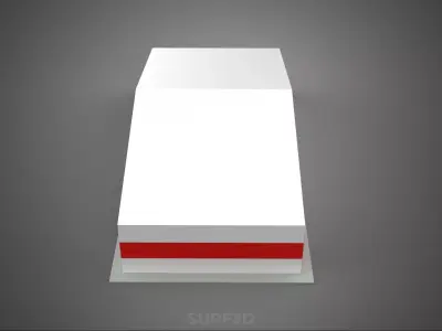 FIREFIGHTER TRUCK FIRE ENGINE GARAGE STATION HOUSE OFFICE GATE 3D model