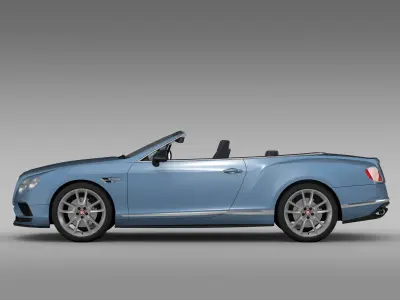 Bentley Continental GT V8 S Convertible 2017 3D model