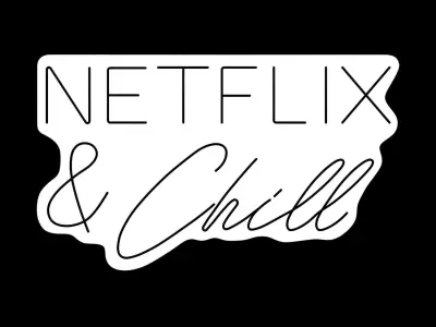 Netflix and Chill Neon Sign 3D model