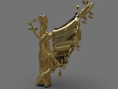 Salvador Dali Tree Pendant 3D model 3D print model