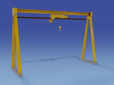 Gantry Portica Free low-poly 3D model