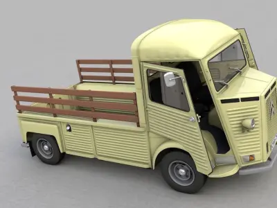 CITROEN HP TYPE PLATEAU 1971 3D model