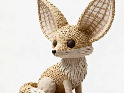 Fennec fox 3D print model