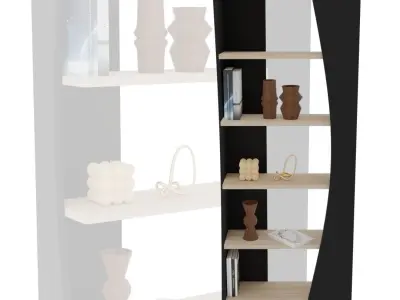 Nestor bookcase Free low-poly 3D model