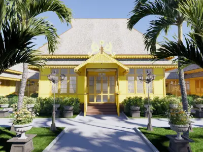 Sambas Sultan Palace 3D model