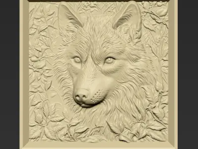 Wolf Head A138 3D print model
