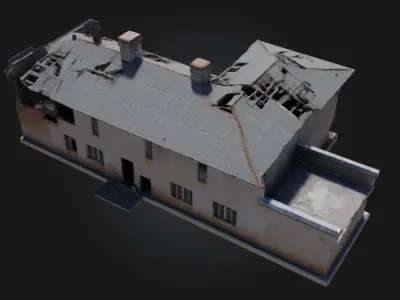 Abandoned Warehouse  Echoes of Industrial Silence 3D model