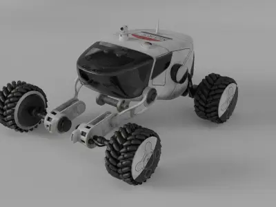 Mars Rover car 3D model