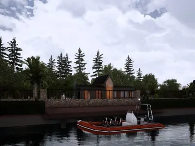River House Model Free 3D model