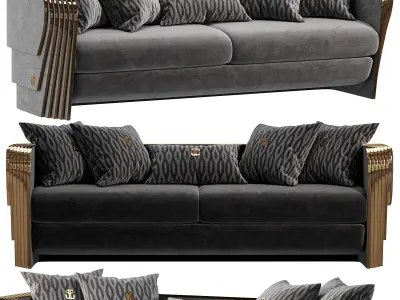 Angelas Luxury Metal Sofa 3D model