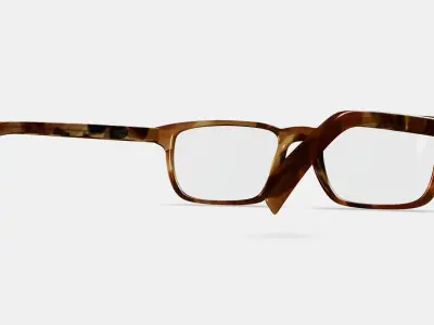 Donovan Eyeglasses in Root Beer 3D model