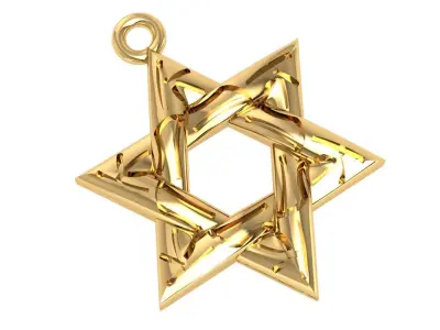 Estrella de David 3D print model