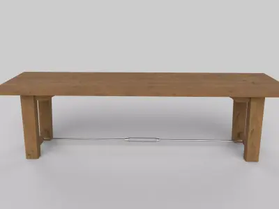 table Low-poly 3D model