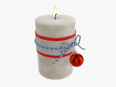 Candle Christmas DIY 04 3D model