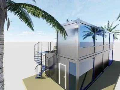 CONTAINER APARTMENTS 3D model