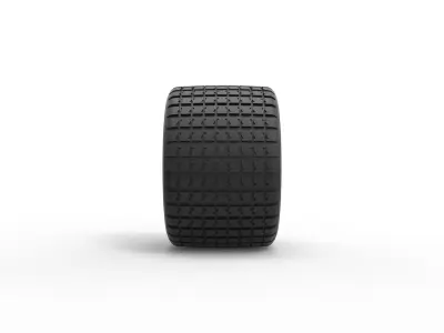 Offroad tire 16 Scale 1 to 10 3D print model