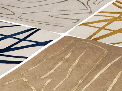 Four rugs by Corner Design 3D model