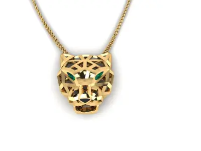 Panther net pendant 3D print model 3D print model