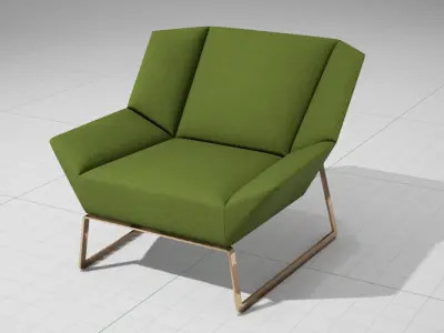 Molteni and C Tight Chair Low-poly 3D model