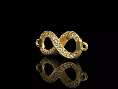 infinity pendant model 839 3D print model