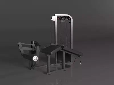 HAMMER STRENGTH SELECT LEG CURL 3D model