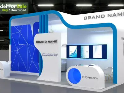 3d model exhibition booth 3D model get
