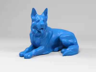 German Shepherd Dog 2 3D print model