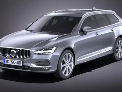 Volvo V90 Estate 2017 VRAY 3D model