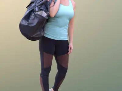 Rocio 10573 - Walking Sport Girl Low-poly 3D model