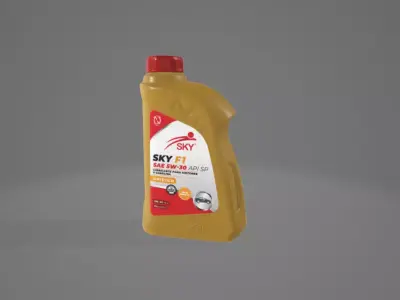 lubricant bottle Free 3D model