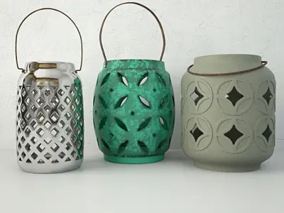 Ethnic Lanterns 3D model