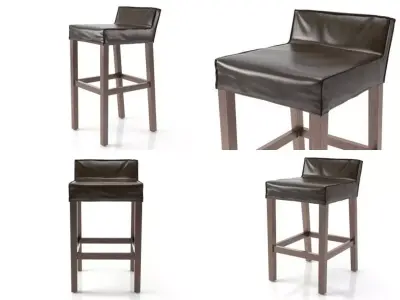 SAAR kitchen and bar stool 3D model