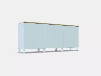 BESTA Storage combination with doors 78 Low-poly 3D model