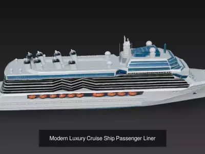 Modern Luxury Yacht and Cruise Ship Pack - High Detail Marine