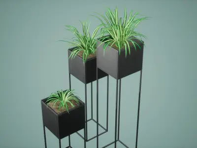 Decor Pot Low Poly Game Ready Low-poly 3D model