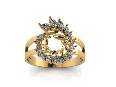 Radiant Vine Ring 3D print model