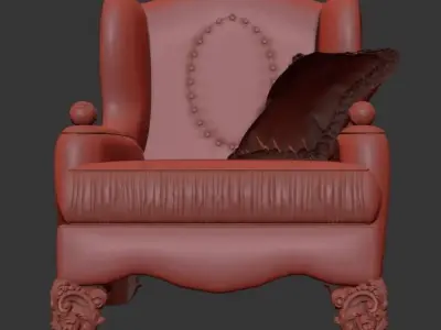 relaxing armchair 3D model 3D model