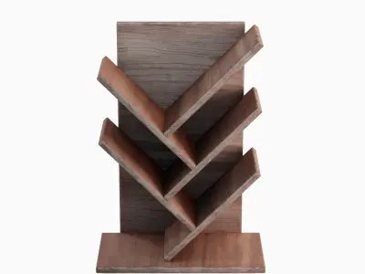 Small Bookshelf 03 Low-poly 3D model