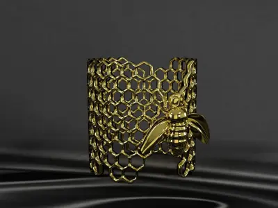 Honeycomb bracelet 3D model