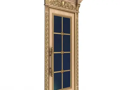Carved Door Classic 01102 Wood Low-poly 3D model