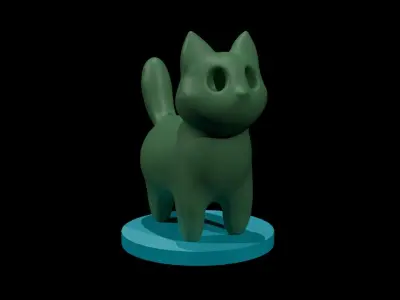 cat 3d print model 3D print model