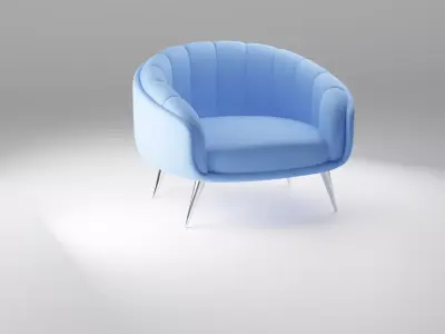 Loft armchair Free low-poly 3D model