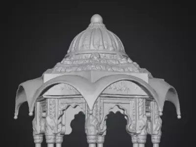 Indian Jharoka 3d 3D model