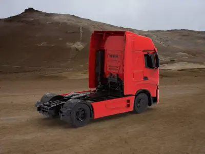  Iveco heavy duty truck 3D print model